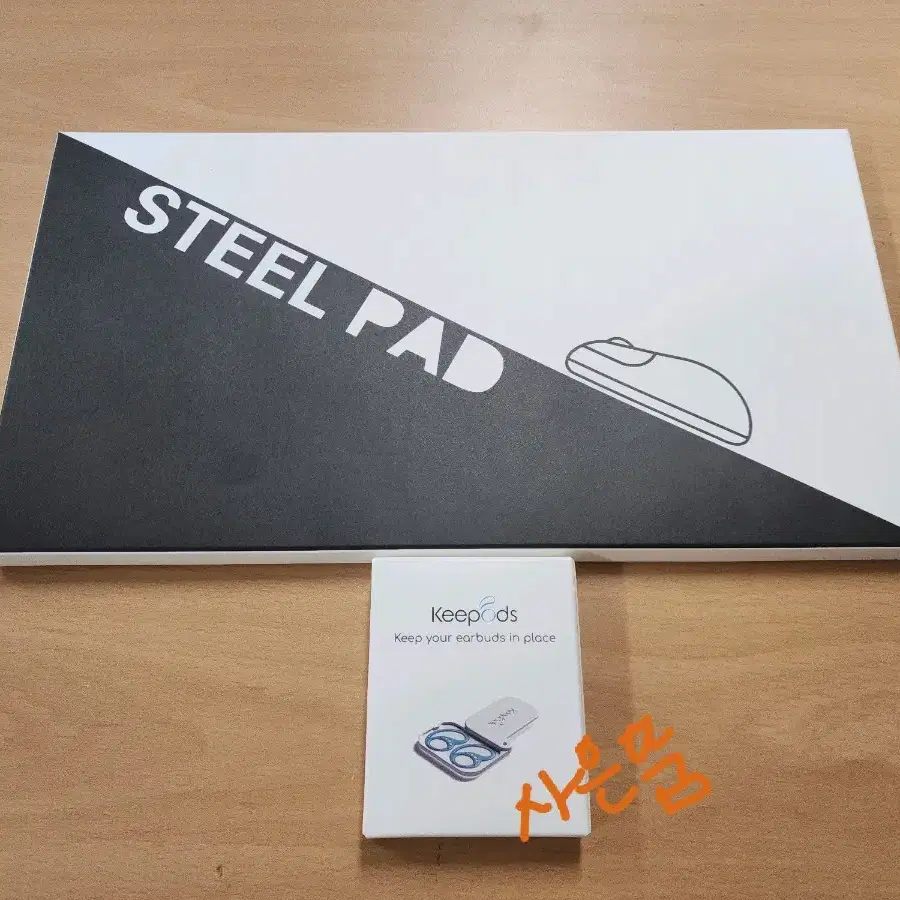 [미개봉 새상품]붙이는 슬라이드 마우스 패드 STEEL PAD 스틸 패드