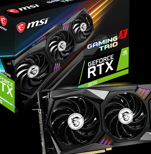 MSI 지포스 RTX 3070 게이밍 X 트리오 D6 8GB