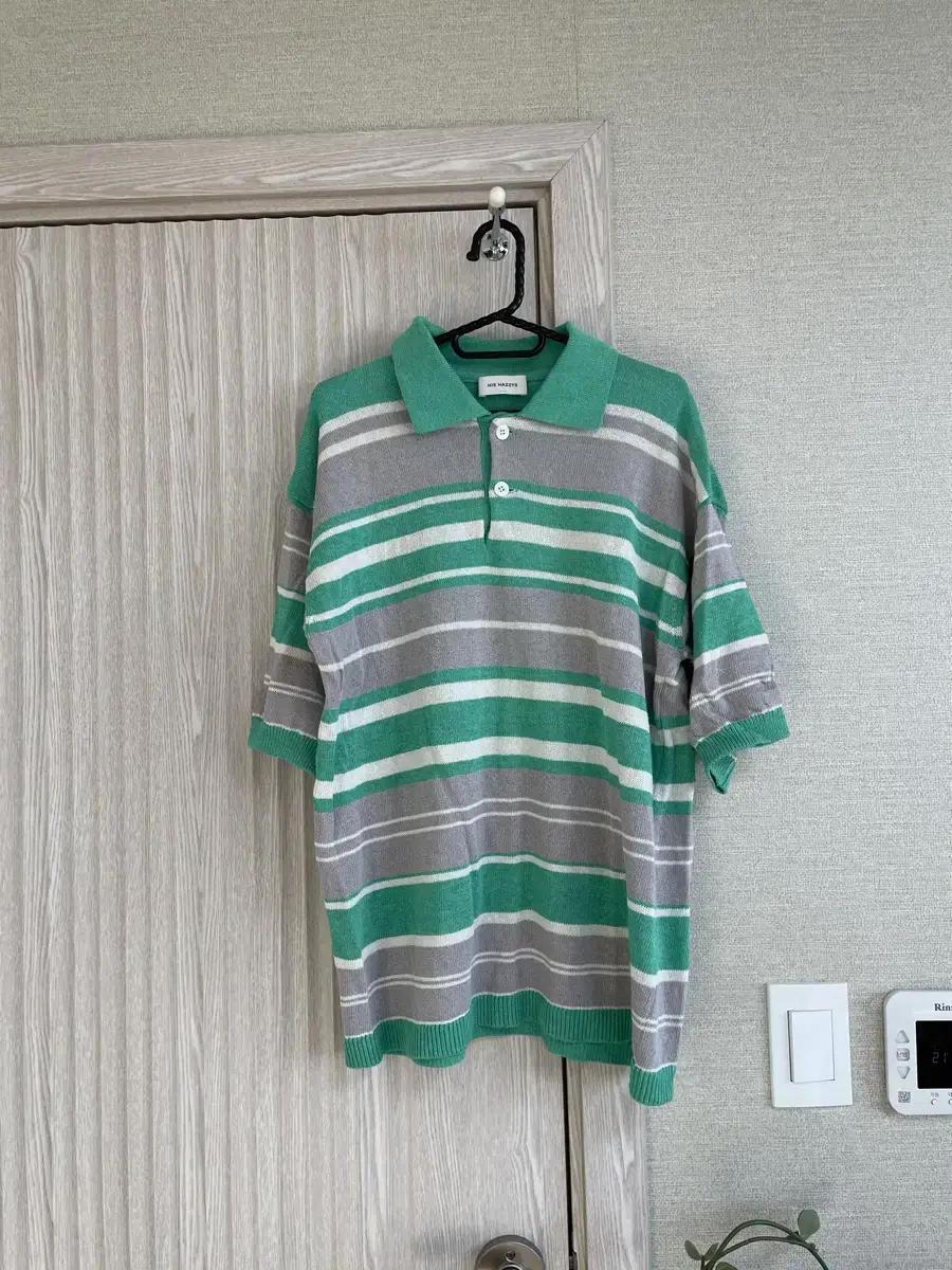 Hedges HIS Green Color Striped Knit Karati S