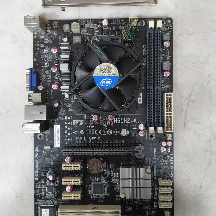 i5 2500 CPU와 ECS H61H2-A 메인보드 세트