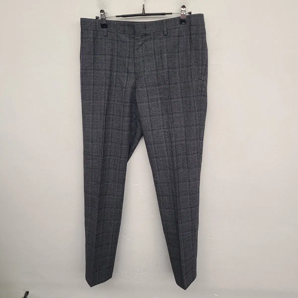 [30 inch] Riverclassy Wool Blend Spring and Fall Check Slacks