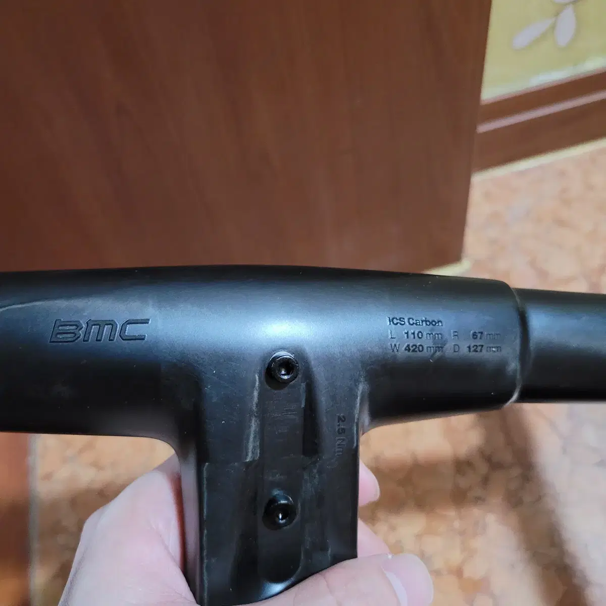 BMC ICS 콕핏 일체형 카본 핸들바 420/110mm