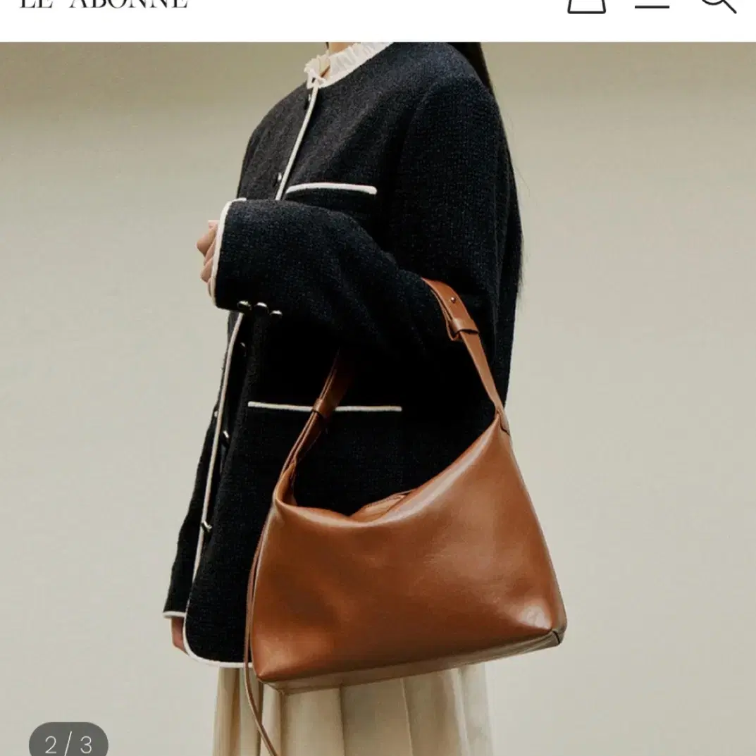 르아보네 가방 숄더백 NEW GATTI BAG BROWN 새상품