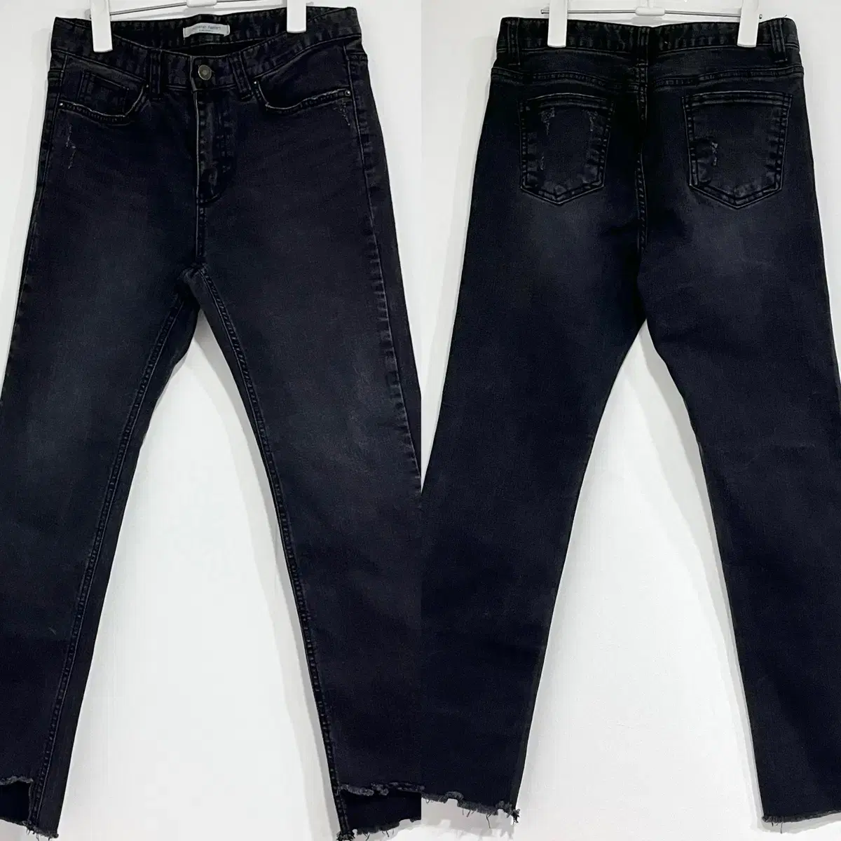 Semi Bootcut Black Jeans Large L Black Jeans