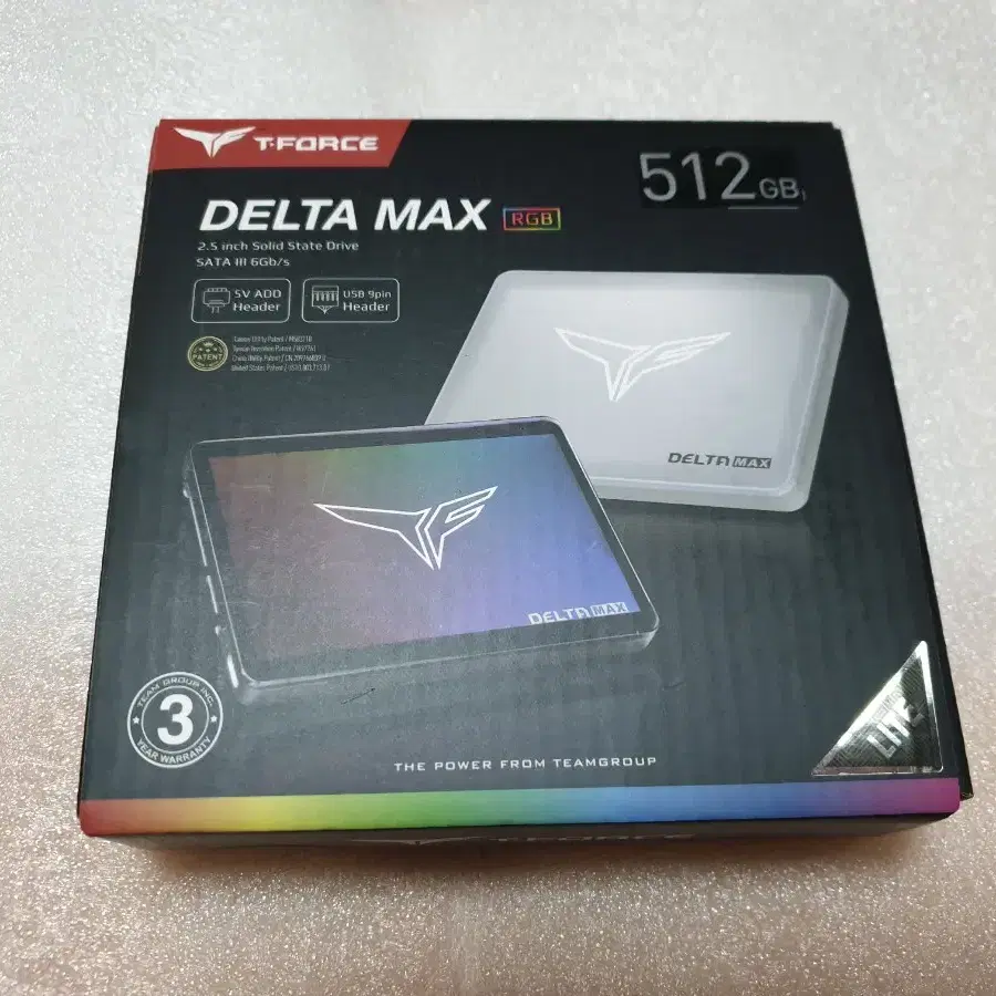 TeamGroup T-Force DELTA MAX RGB/SSD 화이트