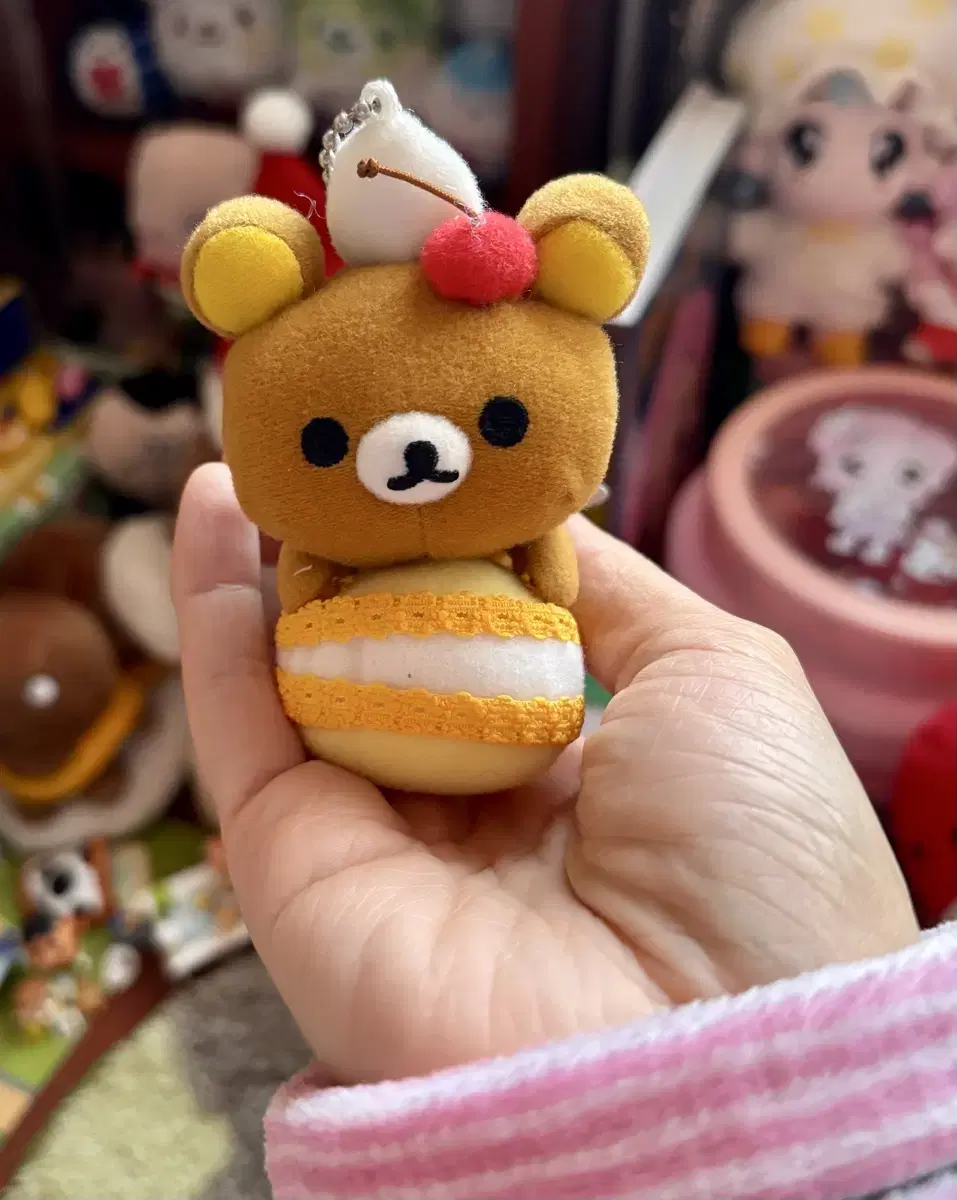 Classic Sanx Rilakkuma Macaron Keyring Doll