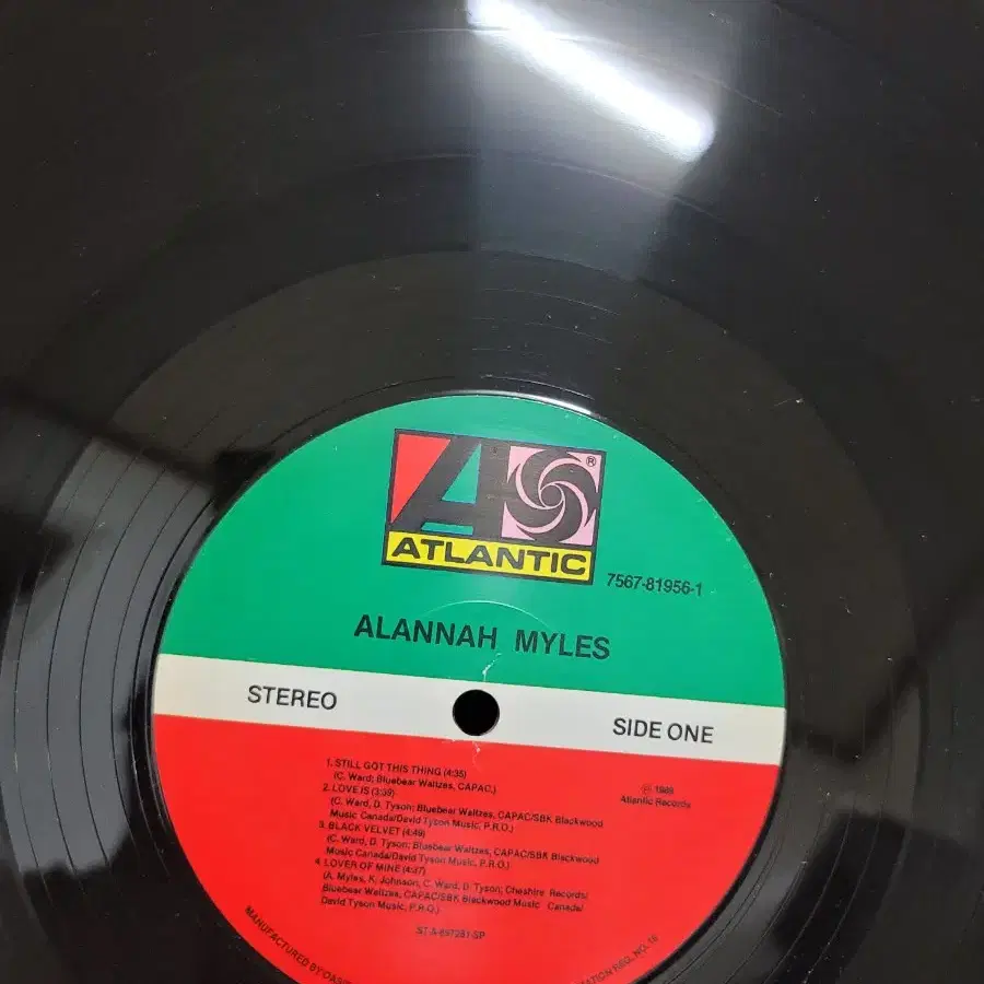 ALANNAH MYLES LP BLACK VELVET 수록