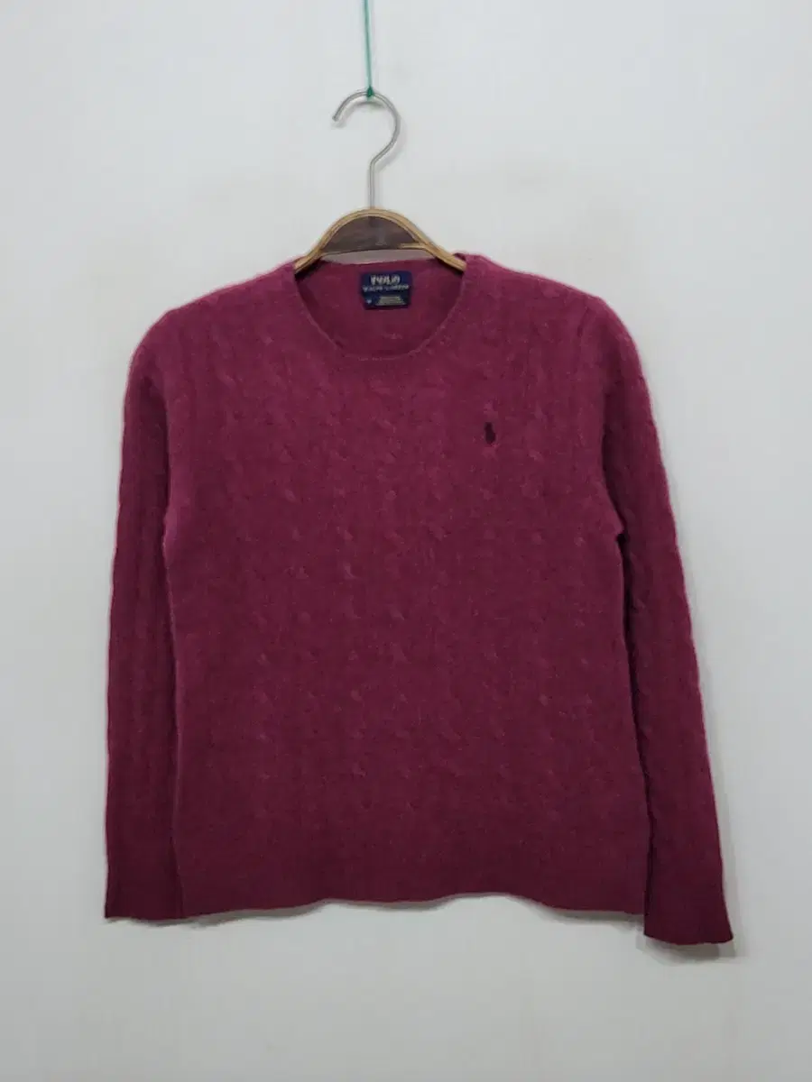 (S) Ralph Lauren Polo Pretzel Knit Merino Wool and Cashmere Cable Sweater