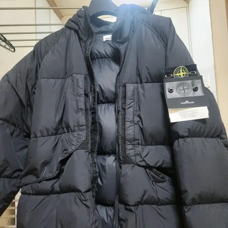 크링클랩스 23fw 후드다운자켓 블랙 XL