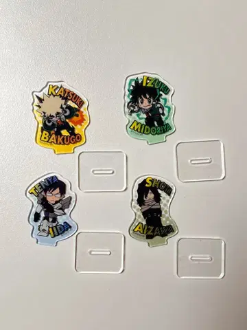 아크릴 스탠드(바쿠고 카츠키-미도리야 이즈쿠-이이다 텐야-아이자와 쇼타)