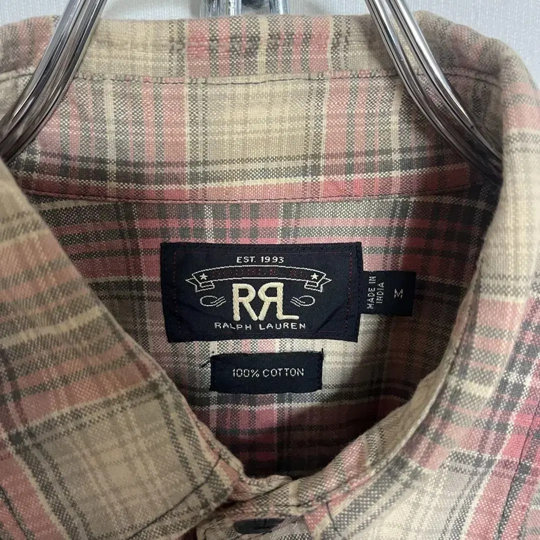 RRL 체크 셔츠