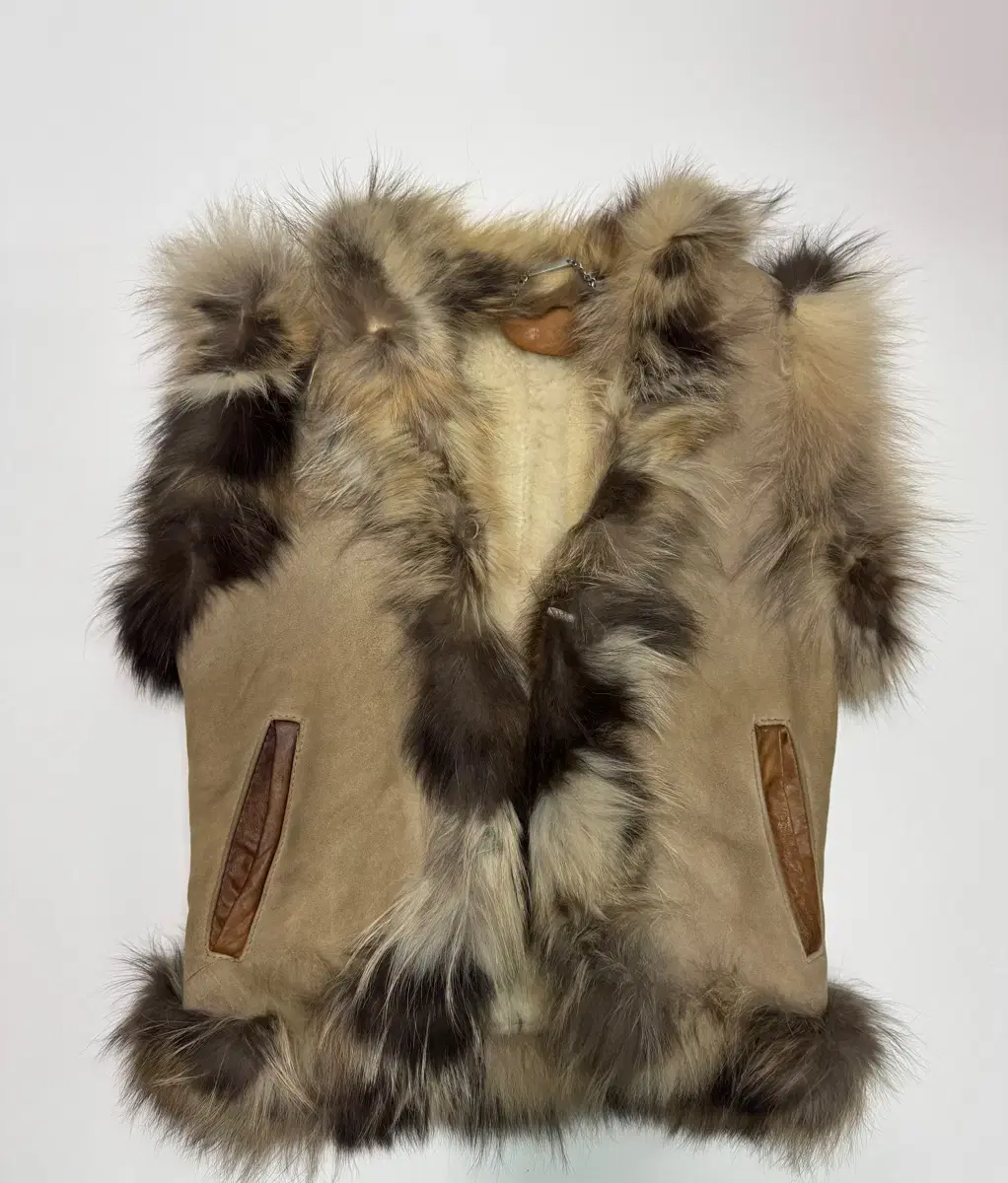 Italian-made sheepskin fur vest jo