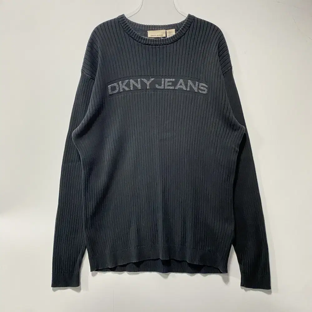 DKNY JEANS Logo Ribbed Long Knit US L 24123109