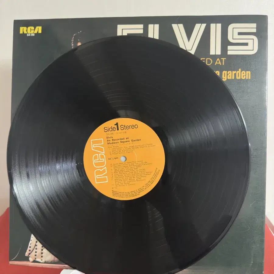 Elvis Presley 매디슨 스퀘어 가든 라이브 LP