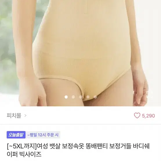 에이블리[~5XL까지 여성 뱃살 보정속옷 똥배팬티 보정거들바디쉐이퍼 빅