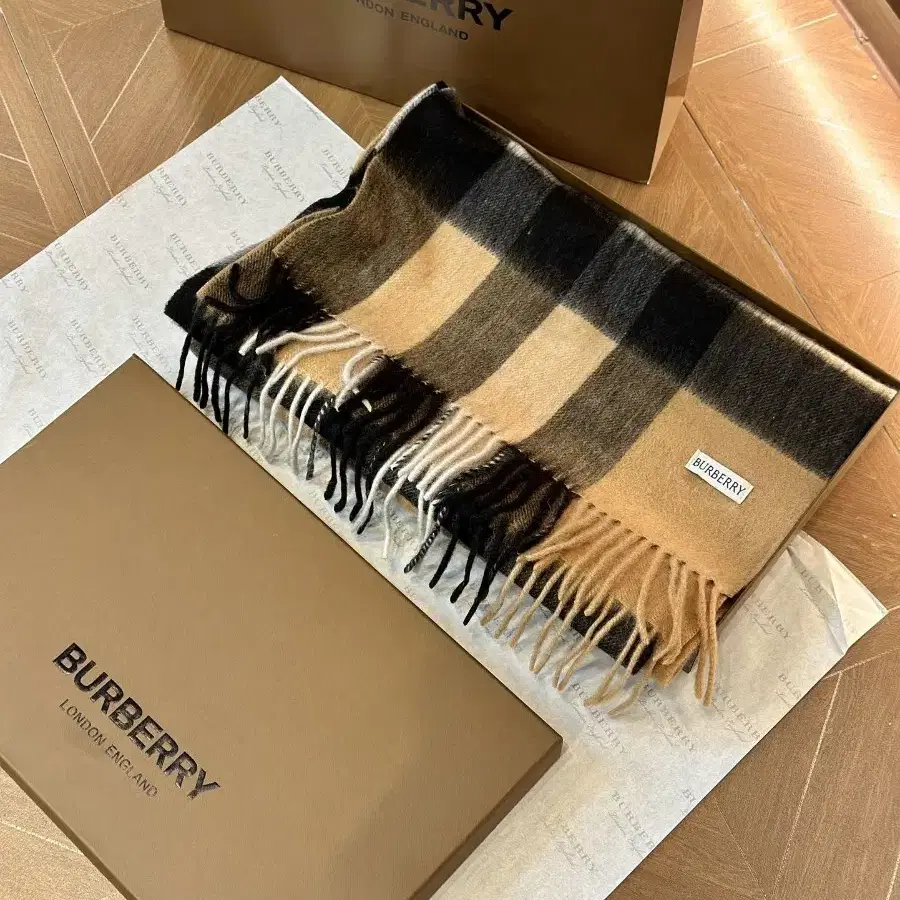 버버리 burberry 양면 캐시미어 머플러