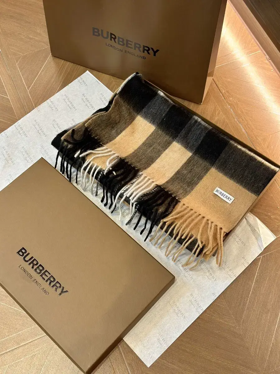 버버리 burberry 양면 캐시미어 머플러