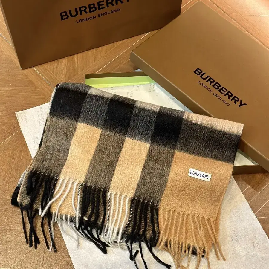 버버리 burberry 양면 캐시미어 머플러