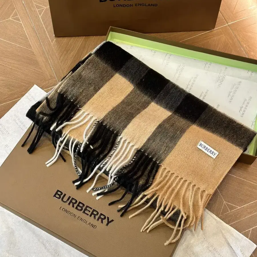 버버리 burberry 양면 캐시미어 머플러