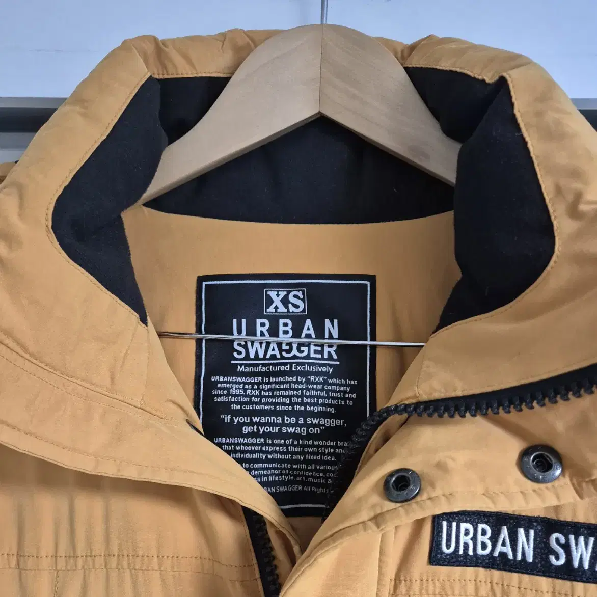 urban swagger 머스터드 오리털 패딩 XS