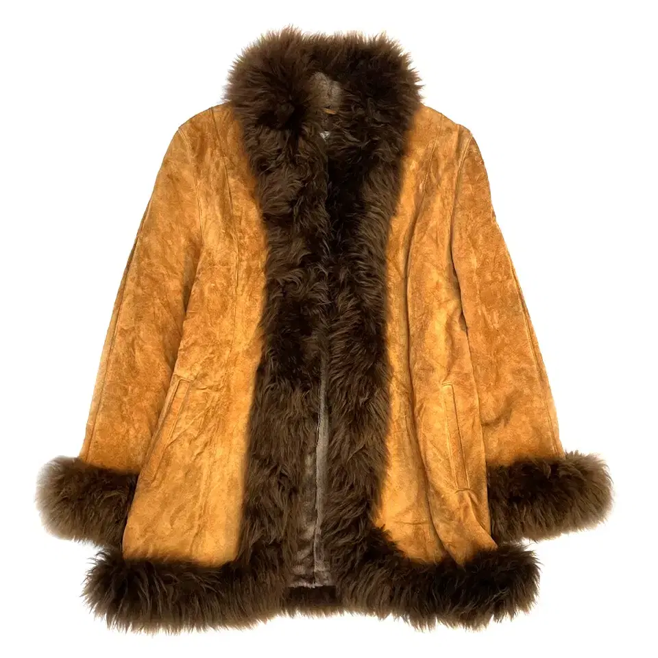 Leather Fur Coat 돈피 퍼 코트 /OS