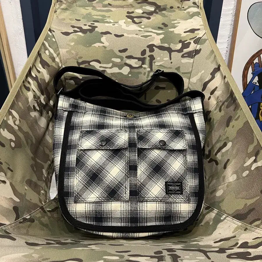 YOSHIDA PORTER CHECK BAG 요시다포터 크로스백