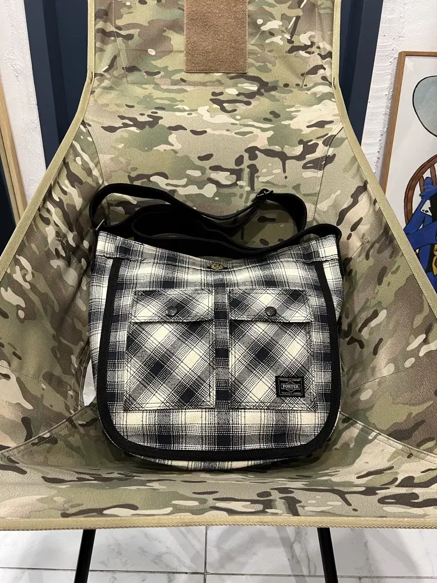 YOSHIDA PORTER CHECK BAG 요시다포터 크로스백