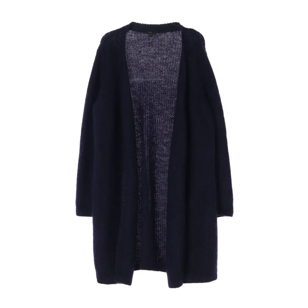 [L]Kos Wool65 Navy Long Cardigan