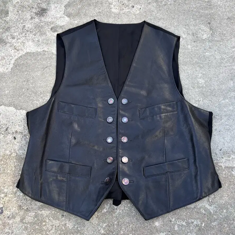 MAGLIANO JACQUARD VEST 마리아노 자카드 레더베스트