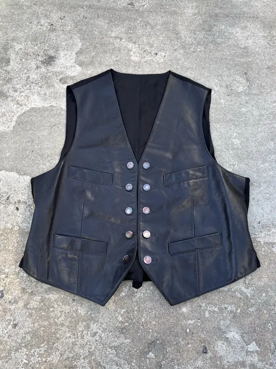 MAGLIANO JACQUARD VEST 마리아노 자카드 레더베스트