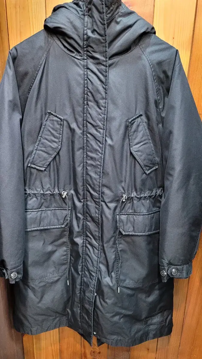 Calvin Klein Yasang Long Puffer is sized M 95 black