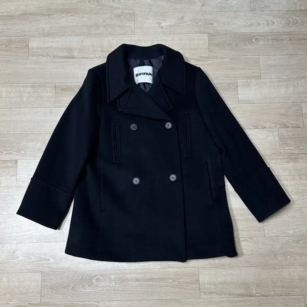 버뮬라 WOOL PEA COAT (NAVY)