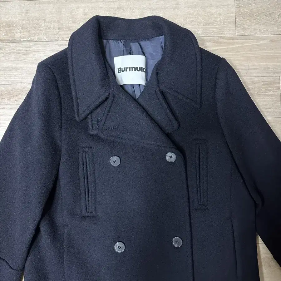 버뮬라 WOOL PEA COAT (NAVY)