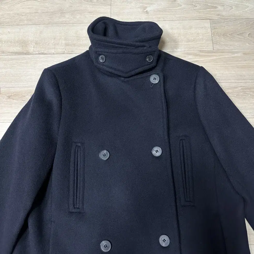 버뮬라 WOOL PEA COAT (NAVY)