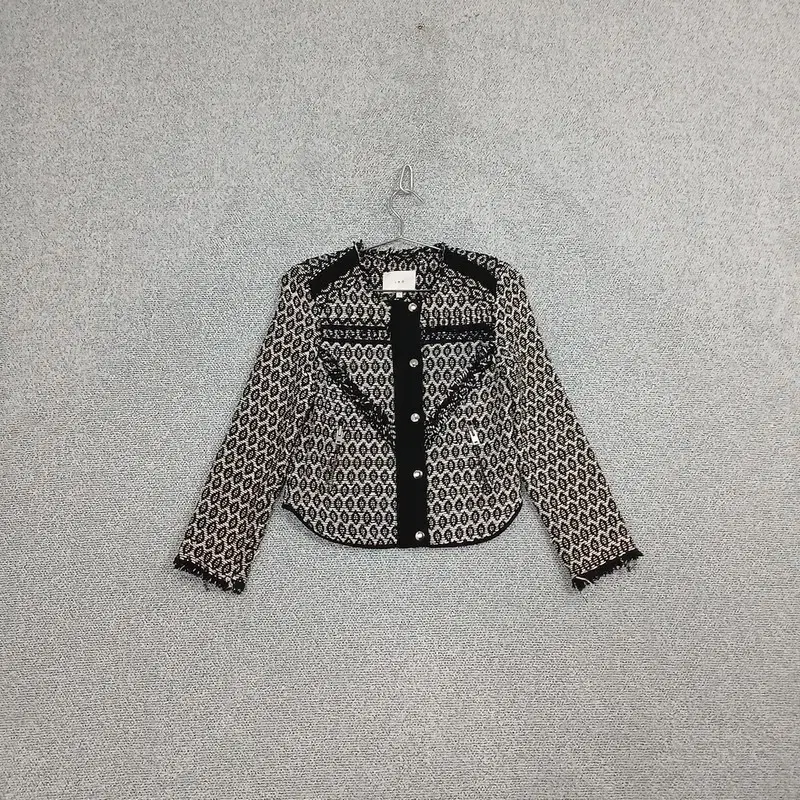 Iro Classic Black Check Tweed Jacket 1