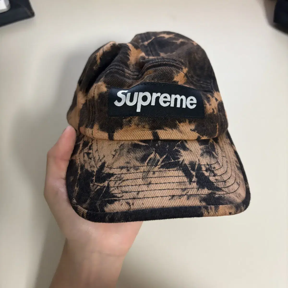 Supreme Denim Camp Cap Dyed Rust (22FW)