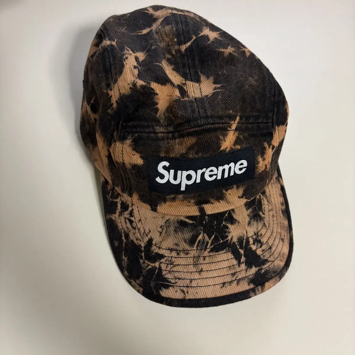 Supreme Denim Camp Cap Dyed Rust (22FW)