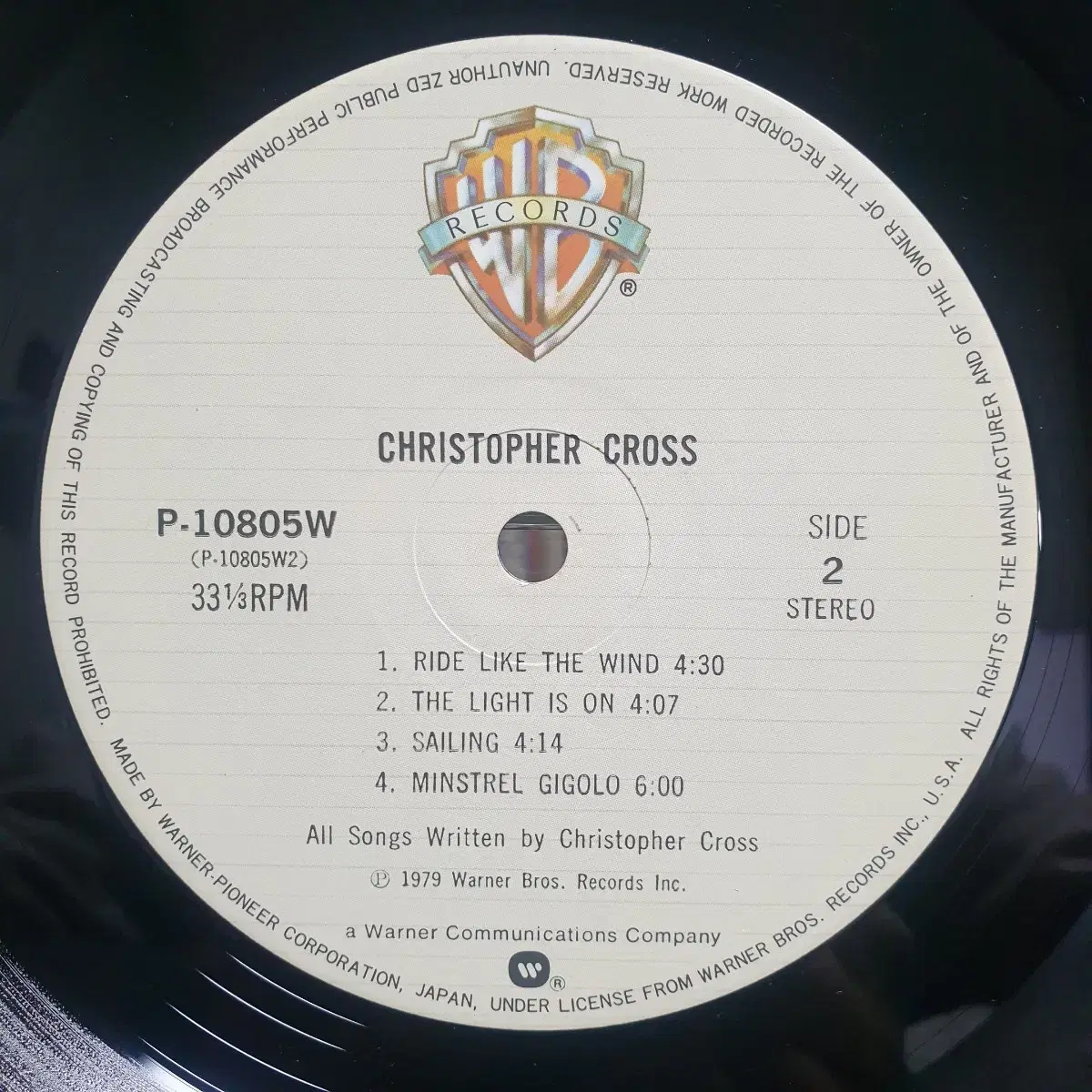 (LP) 크리스토퍼 크로스 Christopher Cross