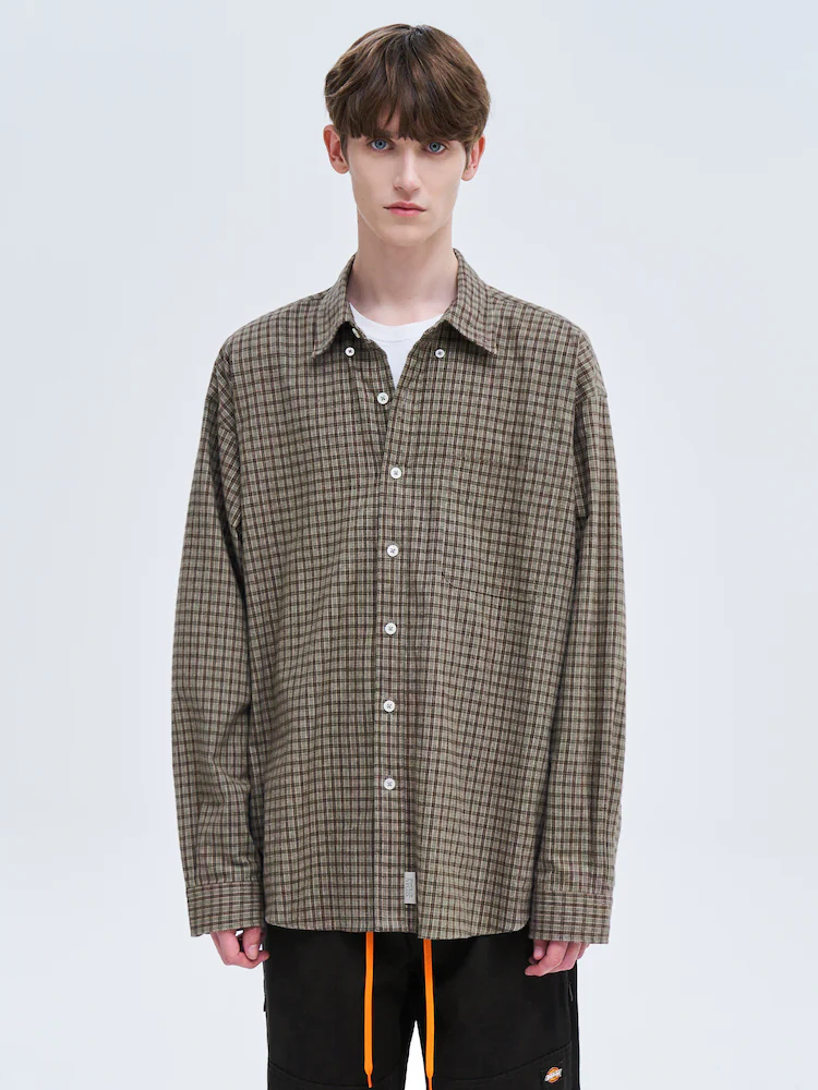 (무료배송)SEDAN-Twill Plaid Big Bd Shirt