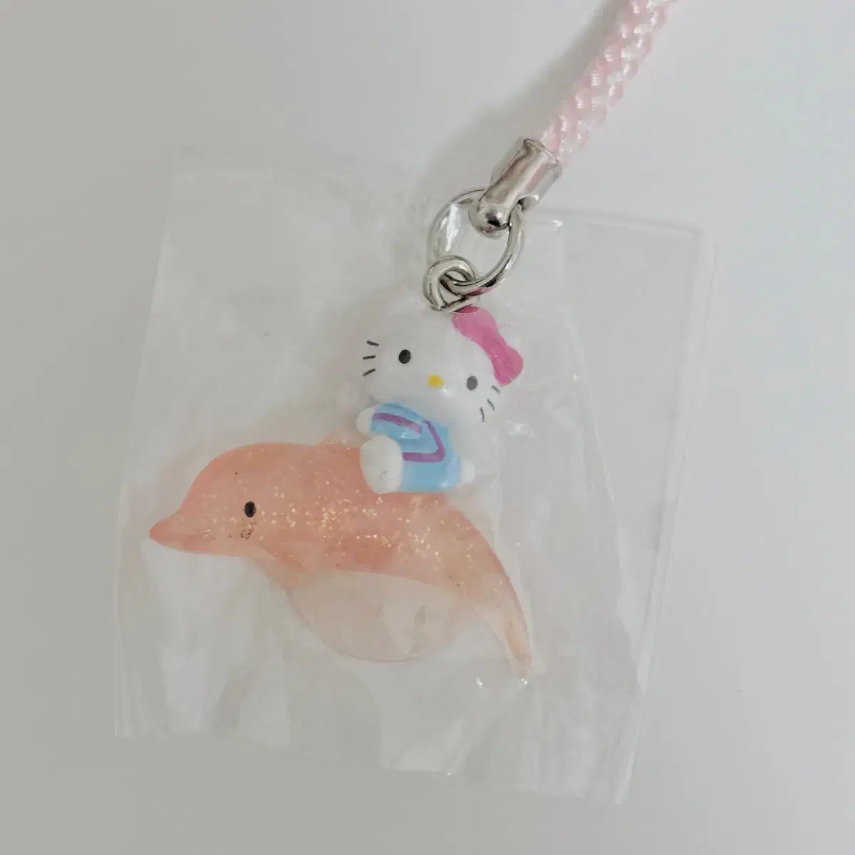 [Sanrio] Classic Rare Rare Pearl Glitter Dolphin Diver Kitty Strap