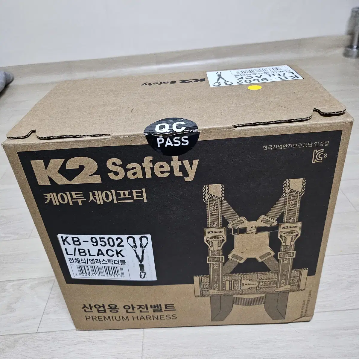 k2 Safety KB-9502 L/BLACK 전체식/엘라스틱더블