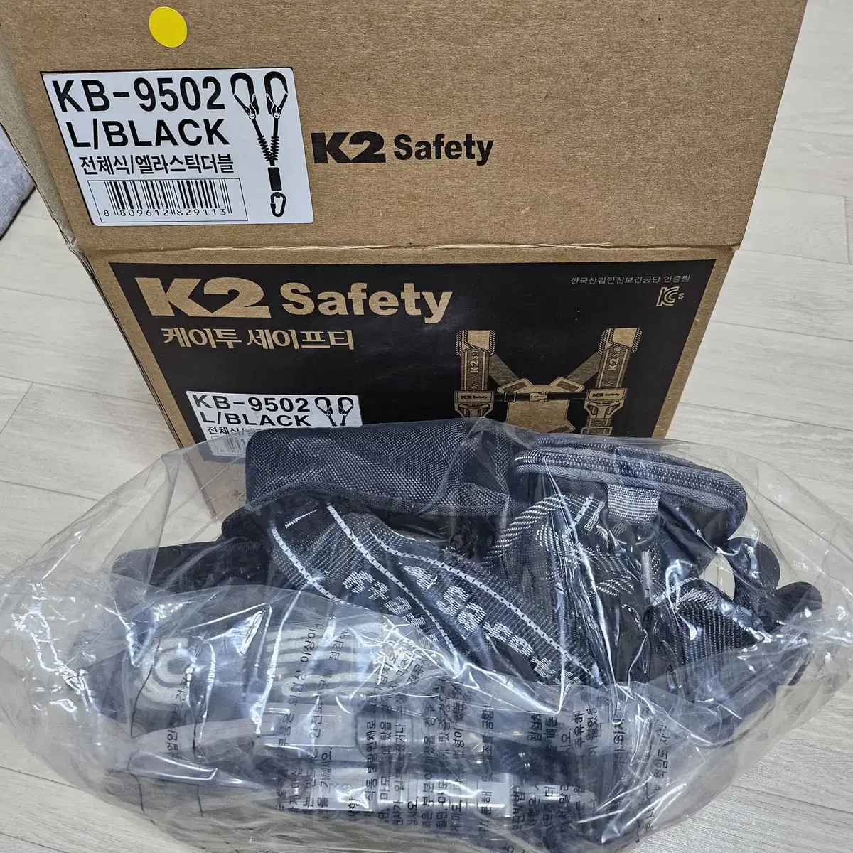 k2 Safety KB-9502 L/BLACK 전체식/엘라스틱더블