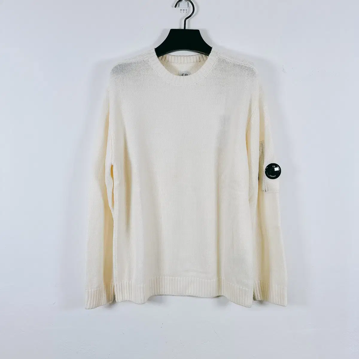 (Genuine/New) C.P. Company Men's Ivory Lamb's Wool Ren Waffen Knit