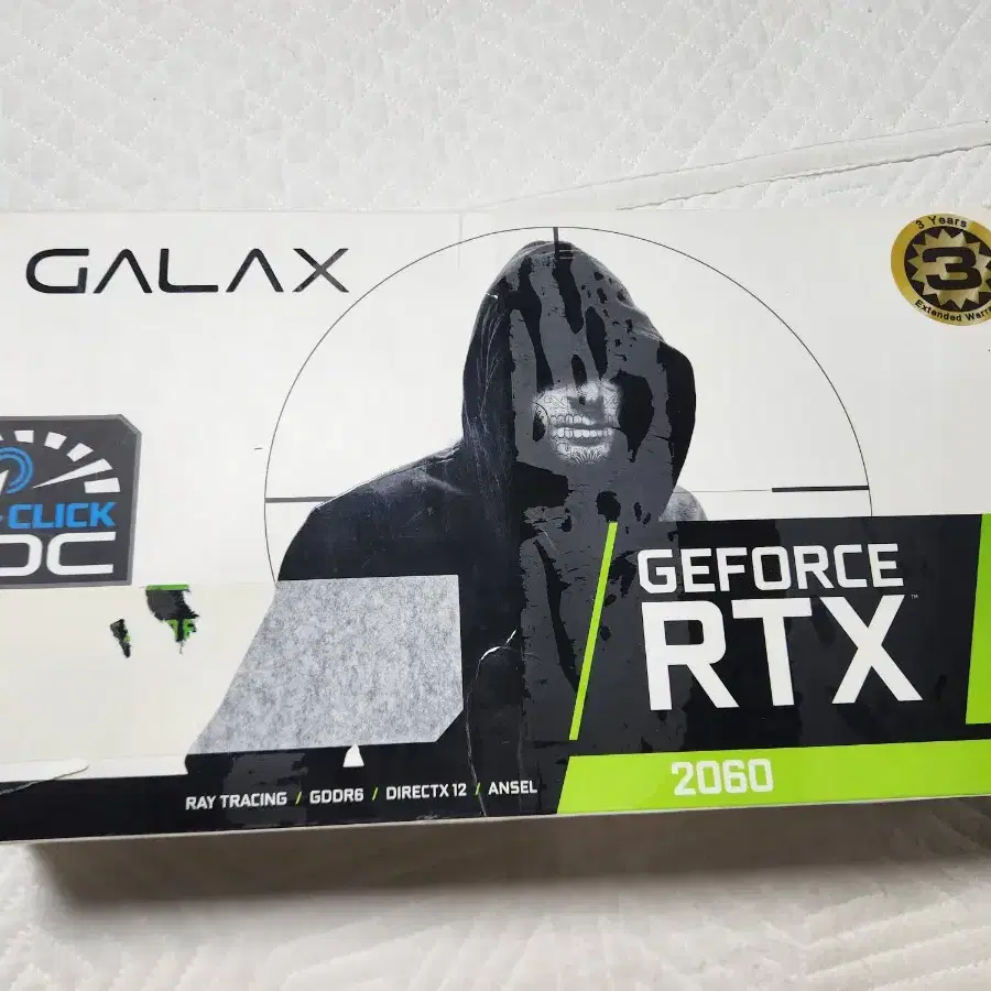 그래픽카드 GALAX 갤럭시 RTX2060 white D6 6GB 화이트