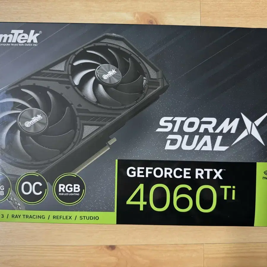 이엠텍 지포스 RTX 4060 Ti STORM X Dual OC D6 8