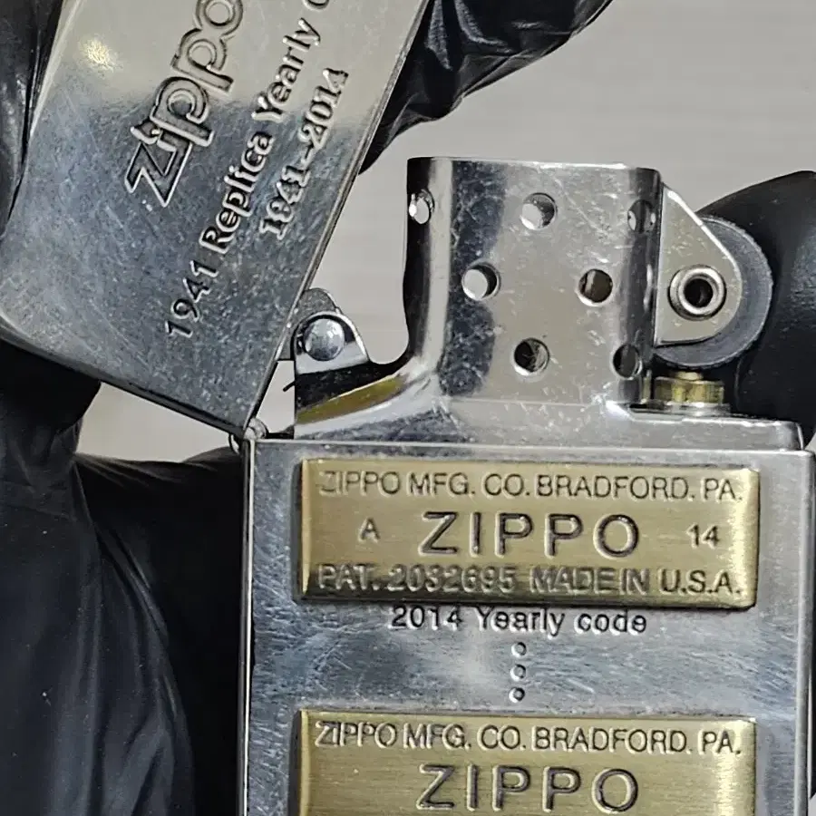 폴리싱 한번한 거진새상품 Zippo 1941 YEARLY CODE SA