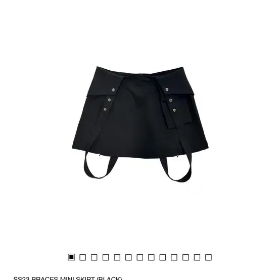 지초이 Braces mini skirt bk