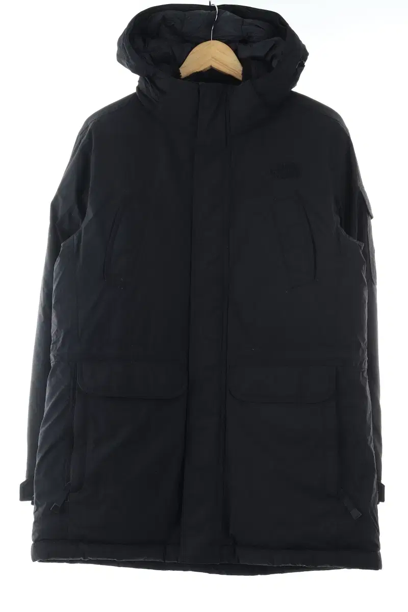 (M) The North Face Padded Jumper Jacket Black Goose Down Basic Fit-1104B