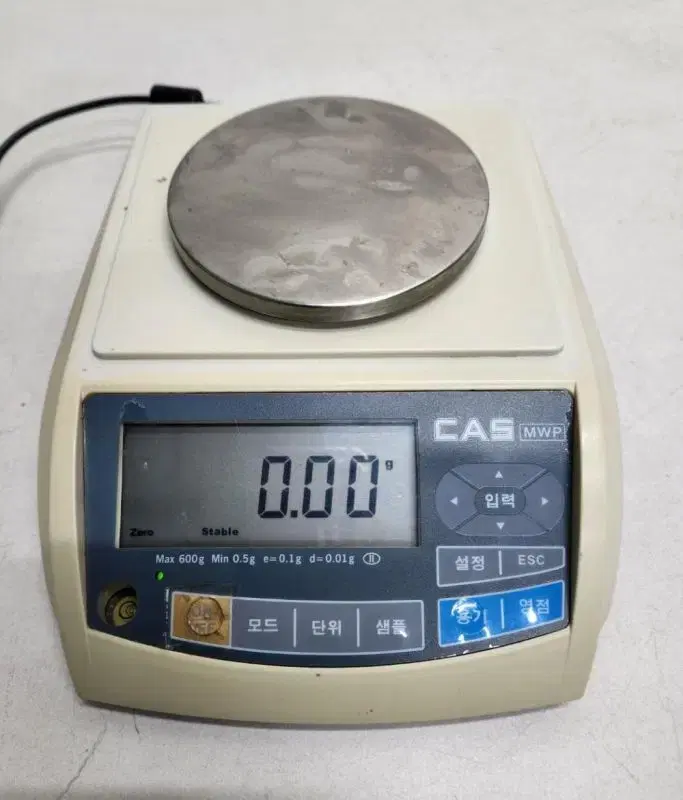 CAS MWP Max 600g d=0.01g 전자저울