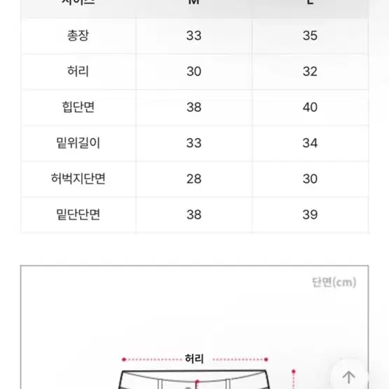 하이웨스트 스판 숏팬츠